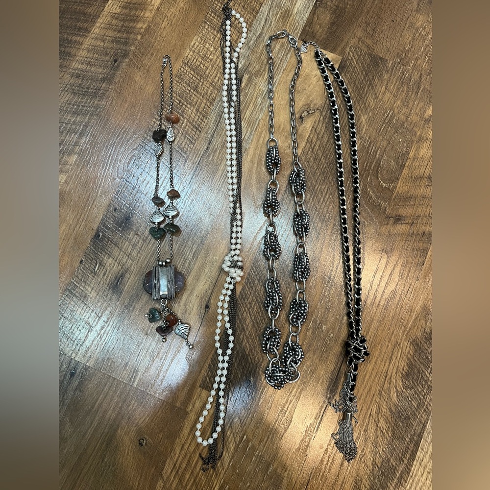 Elegant Beaded and Chain Necklaces